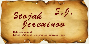 Stojak Jereminov vizit kartica